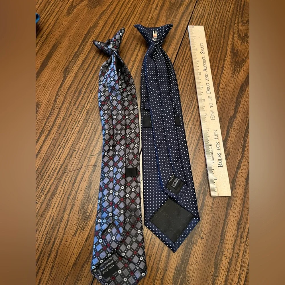 Lot of two children’s clip on ties. EUC